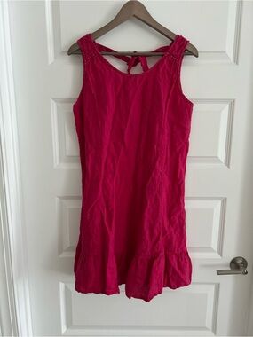 Terzo Millennio Linen Dress Pink Size M